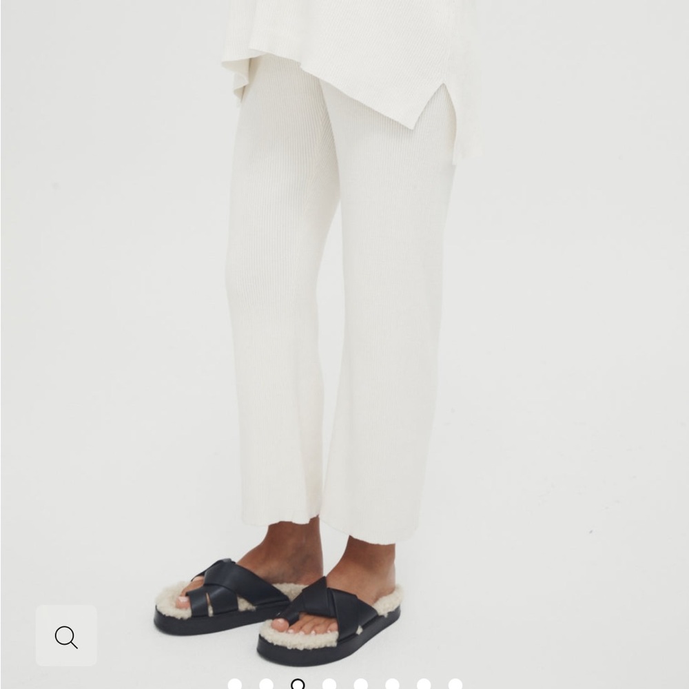 Legoe Heritage Maternity Knit Pants in White